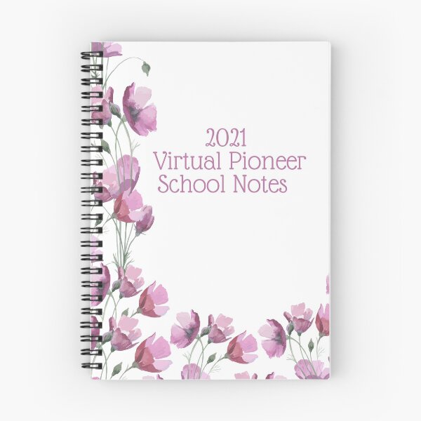 Item preview, JW Notebook, Virtual Pioneer School Notes, JW Meeting, 2021 Notebook, ministry notes designed and sold by Rachel Vass.