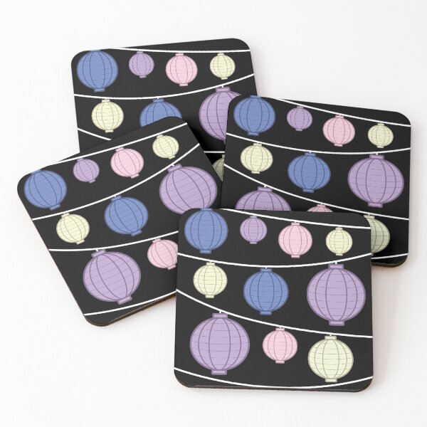 Item preview, Lanterns | Purple Pink Yellow Blue | Pastel designed and sold by Wintre2.