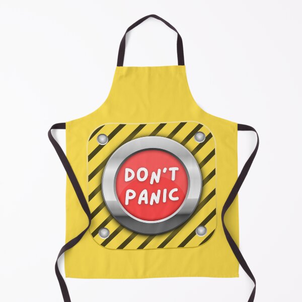 Item preview, Don't panic panic button designed and sold by stickers-custom.