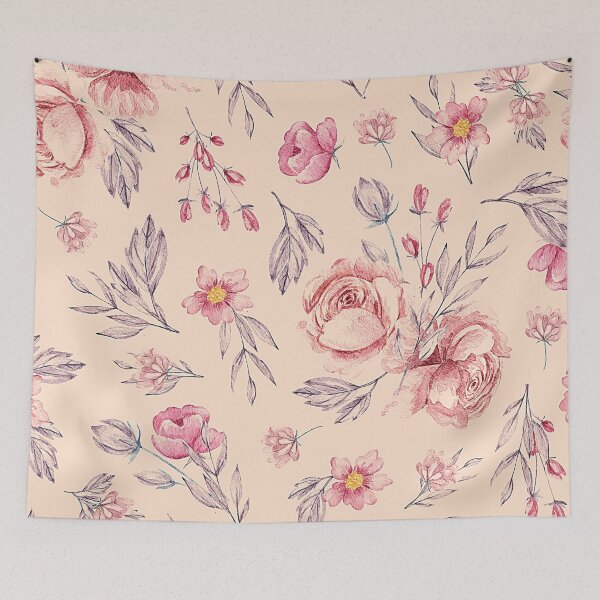 Item preview, Romantic wedding pastel pink watercolor roses designed and sold by cutecrazytshirt.