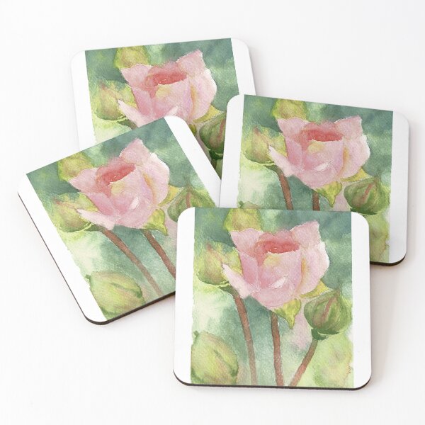 Artikelvorschau, Rosa Rose in Aquarell entworfen und verkauft von yianling.
