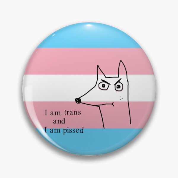 Item preview, Angery trans fox  designed and sold by scatmanjohncore.