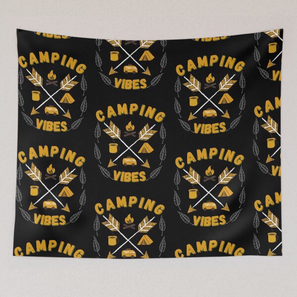 Item preview, Camping vibes vintage gift  designed and sold by markosss.