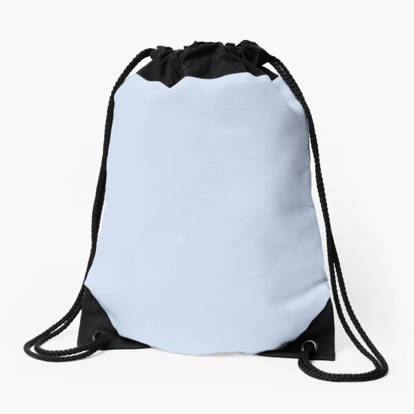 Solid icy blue  Drawstring Bag