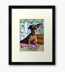 Vixen In The Fantasy GIMP Garden Framed Print