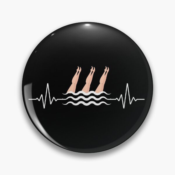 Item preview, Synchro Swim Swimmer Synchronized Swimming Heartbeat designed and sold by CuteDesigns1.