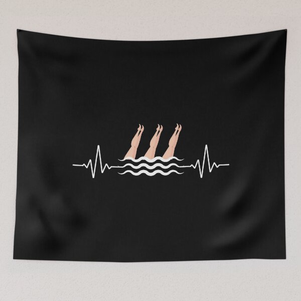 Item preview, Synchro Swim Swimmer Synchronized Swimming Heartbeat designed and sold by CuteDesigns1.