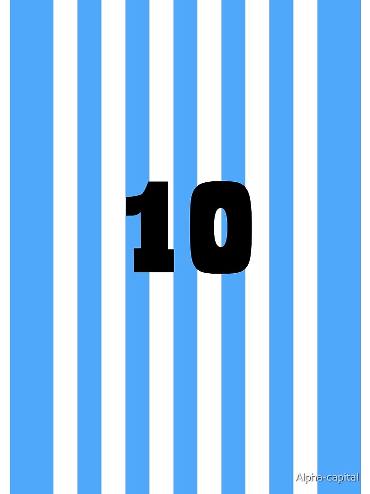 Leo Messi: jersey number 10. Graphic T-Shirt for Sale by Alpha-capital