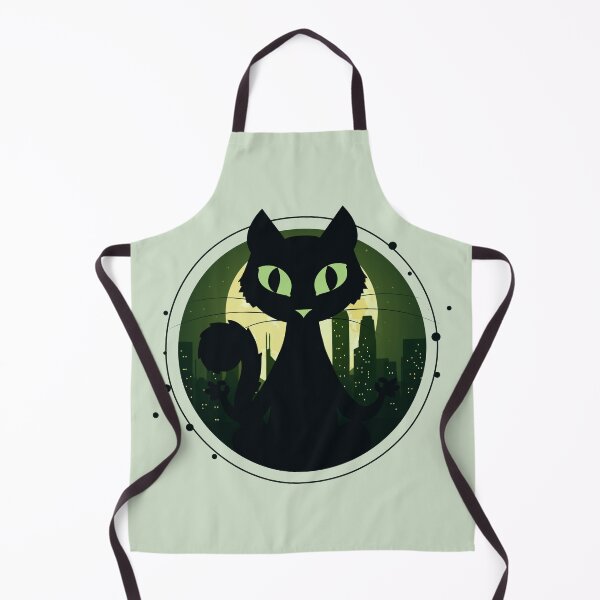 Item preview, Yoga Cat. Black cat on the night city vector art designed and sold by Gheofast.