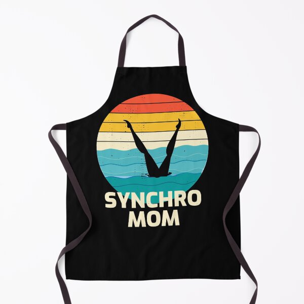 Item preview, Synchro Swim Swimmer Synchronized Swimming Mom Vintage Retro Sunset designed and sold by CuteDesigns1.