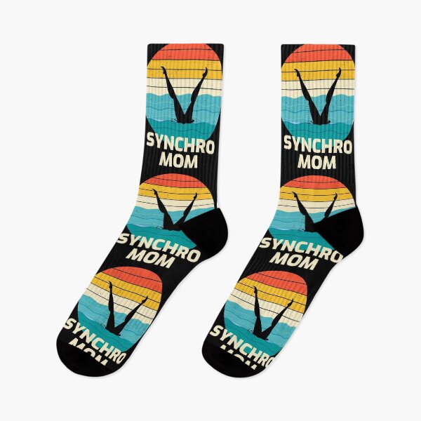 Item preview, Synchro Swim Swimmer Synchronized Swimming Mom Vintage Retro Sunset designed and sold by CuteDesigns1.