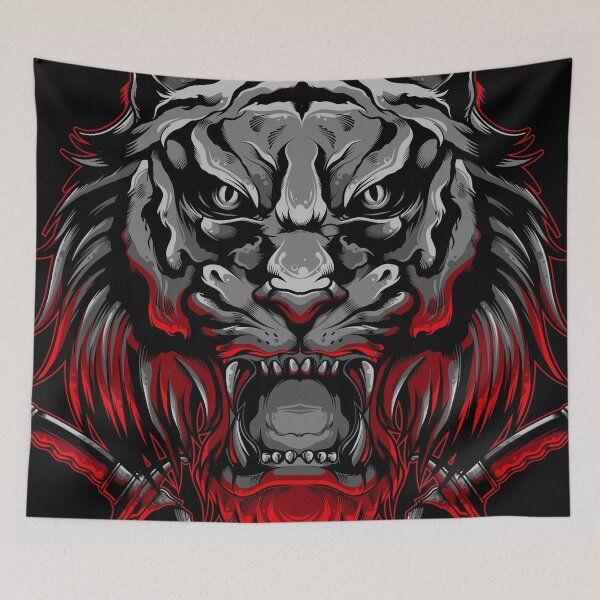 Item preview, Glowing Red Light Shadow Tiger. designed and sold by sriniboss758.