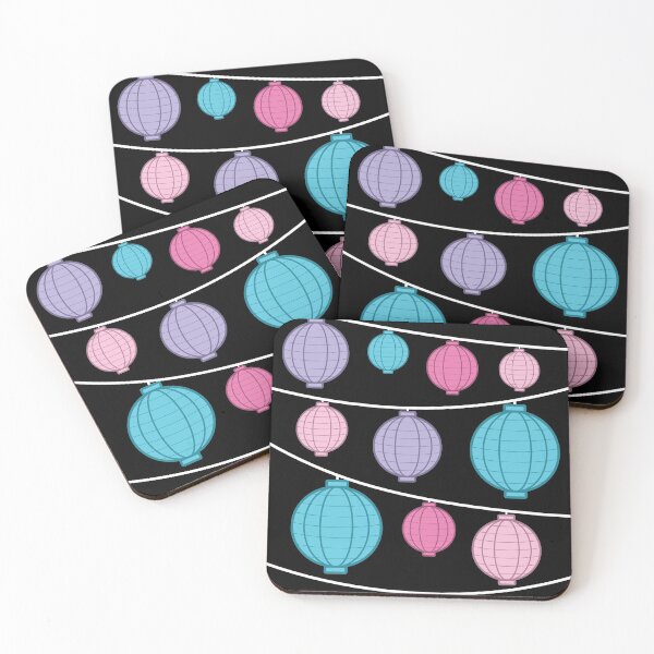 Item preview, Lanterns | Blue Pink Purple | Pastel designed and sold by Wintre2.