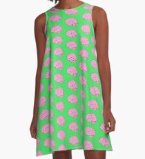 Brain Power A-Linien Kleid