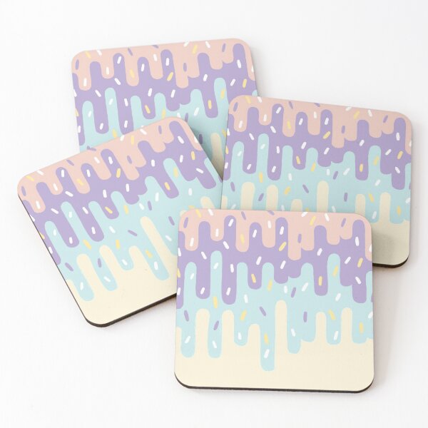 Item preview, Dripping Rainbow Icing with Sprinkles - Pastel Palette designed and sold by CircusCreative.