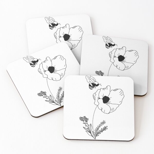 Item preview, Bee Free, Poppy designed and sold by Marouscha Struik.