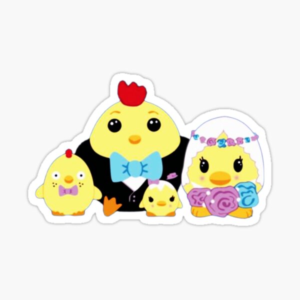 Moriah Elizabeth Bird Family Cute Squishy Sticker