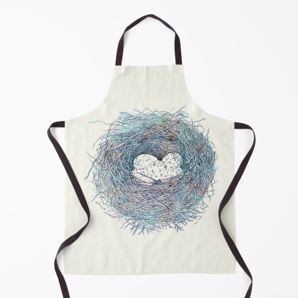 Item preview, Painted Bird Nest Eggs Blue Watercolor designed and sold by Anna Lemos.