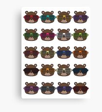Colourful Boss Bear Canvas Print