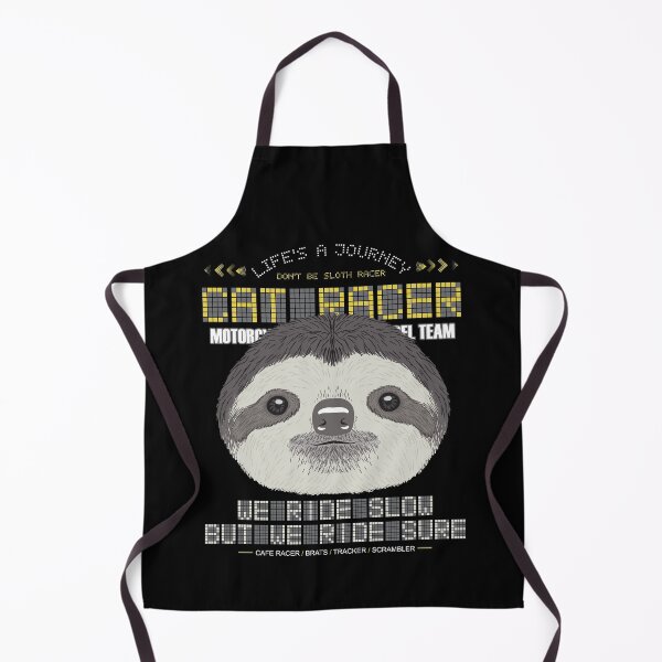 Item preview, Sloth Biker with "We ride slow but we ride sure" quote designed and sold by MonKeeMAMA.