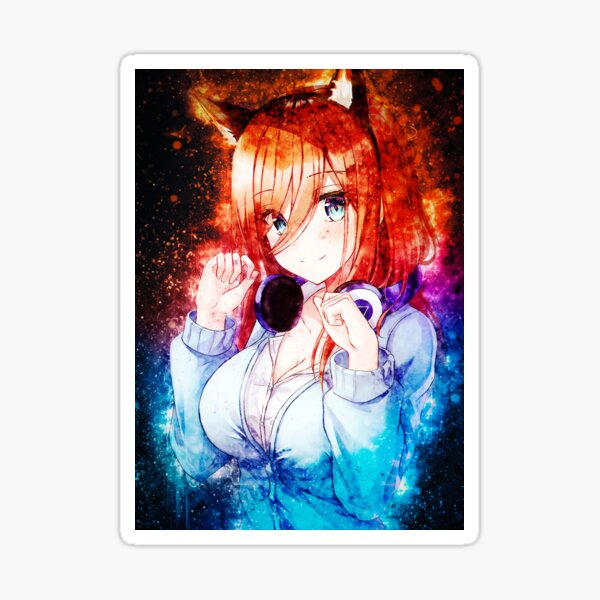 "Miku Nakano The Quintessential Quintuplets" Sticker For Sale By ...