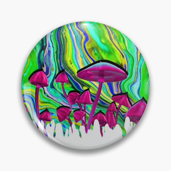 Item preview, Trippy Mushrooms With Trippy Colors Painting Style designed and sold by Ondis.