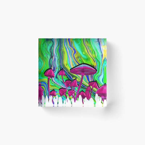 Item preview, Trippy Mushrooms With Trippy Colors Painting Style designed and sold by Ondis.