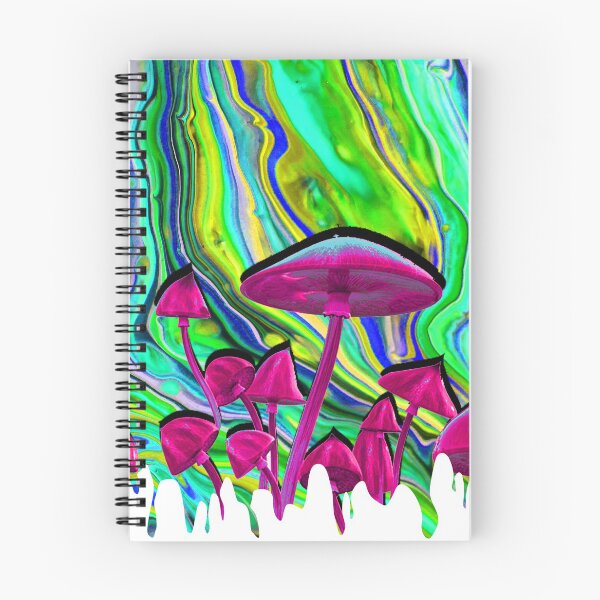 Item preview, Trippy Mushrooms With Trippy Colors Painting Style designed and sold by Ondis.