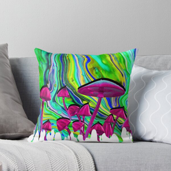 Item preview, Trippy Mushrooms With Trippy Colors Painting Style designed and sold by Ondis.