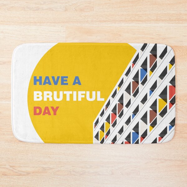 Item preview, Have  Brutiful Day, Unité d'Habitation, Marseille, Colour , Brutalist Print, France, Print, Artwork, Illustration, Brutalist Architecture, Architecture Print designed and sold by sketchingarchi.
