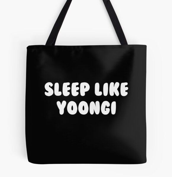Suga Black and White Tote Bag Cute Yoongi Graphic Photo Book 
