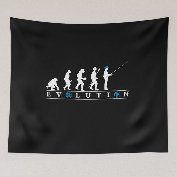 Item preview, Funny Fishing Evolution - Blue hat designed and sold by Click-Like.