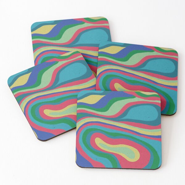 Item preview, Rainbow psychedelic colour swirls designed and sold by MOODU.