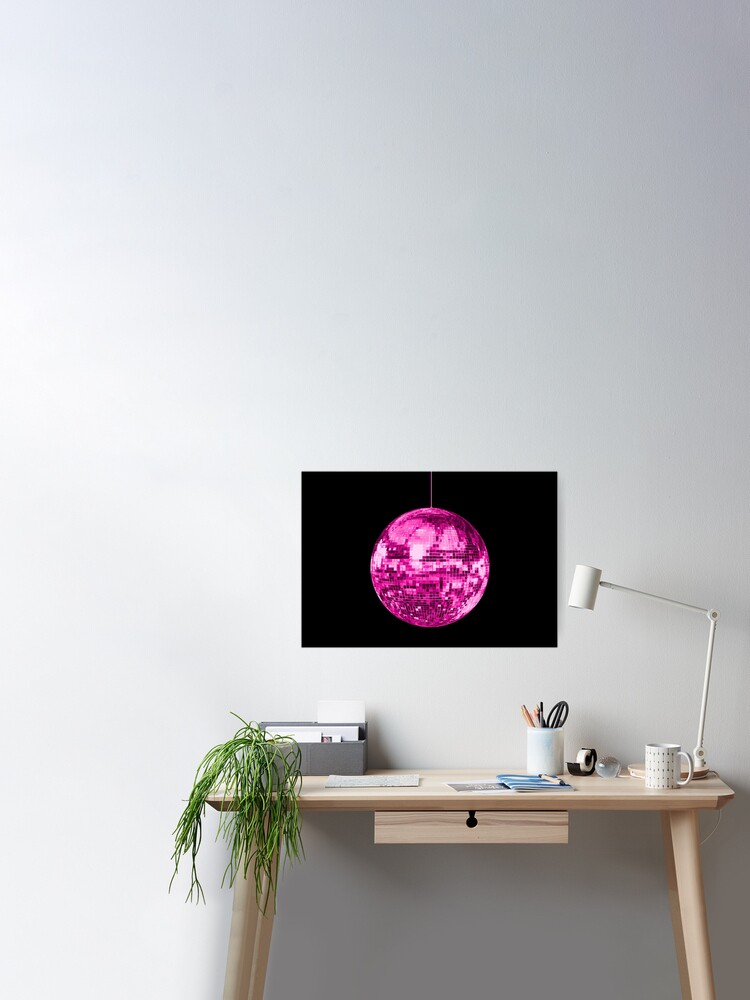 Pink Vintage Sparkling Disco Ball  Poster for Sale by Deborah Camp