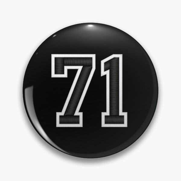 Item preview, 71 Black Jersey Sports Number seventy-one Football 71 designed and sold by elhefe.