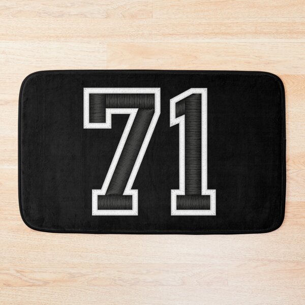 Item preview, 71 Black Jersey Sports Number seventy-one Football 71 designed and sold by elhefe.