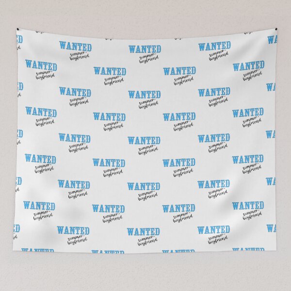 Item preview, Wanted summer boyfriend funny design designed and sold by seelya83.