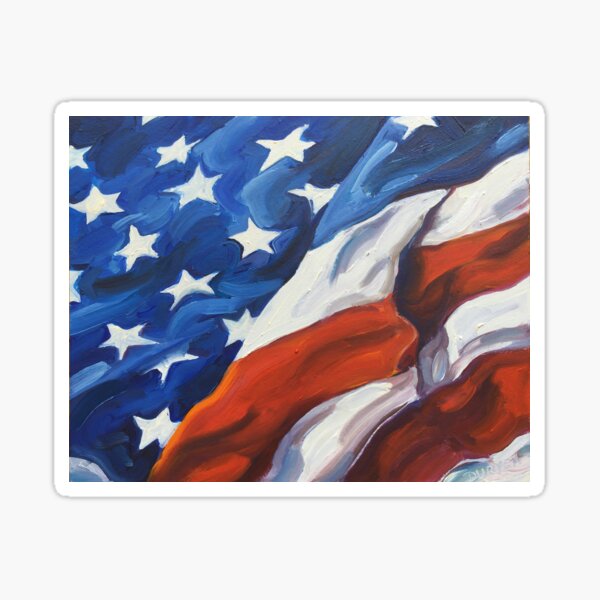 American Flag - Country First Sticker