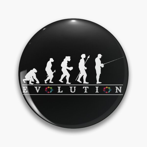 Item preview, Funny Fishing Evolution - Colorful fish designed and sold by Click-Like.