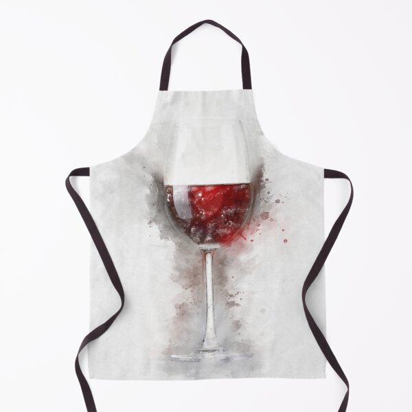Item preview, Glass of Red Wine Watercolour Portrait Print designed and sold by watercolourgirl.