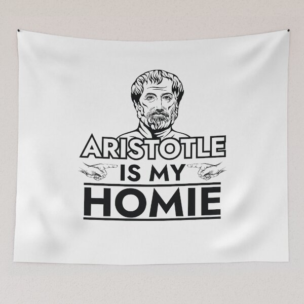 Aperçu de l'œuvre Aristote est mon cadeau de philosophie Homie créée et vendue par The Junto Shop.