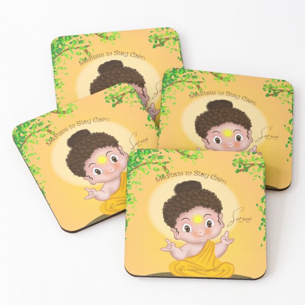 Item preview, Buddha - Mediitate Stay Calm : illustration By Sarvani designed and sold by sarvanibatra.