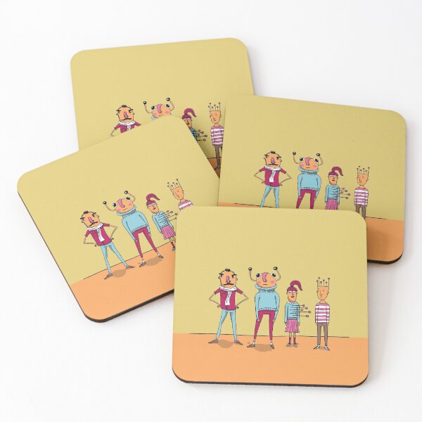 Item preview, Group of four weird and offbeat characters designed and sold by GreissDesign.
