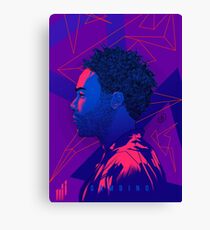 Gambino Neon Lights Canvas Print