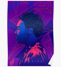 Gambino Neon Lights Poster