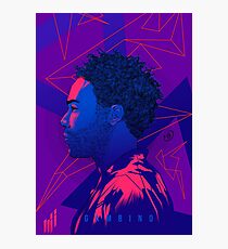 Gambino Neonlichter Fotodruck