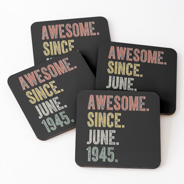 Item preview, 76th Birthday Retro 76 Years Old Awesome Since June 1945 designed and sold by BargerStore.