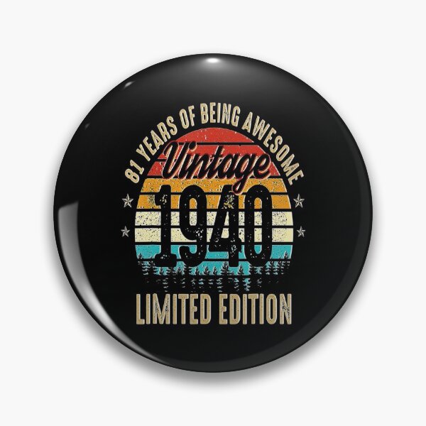 Item preview, 81 Year Old Vintage 1940 Limited Edition 81st Birthday Gifts designed and sold by BargerStore.