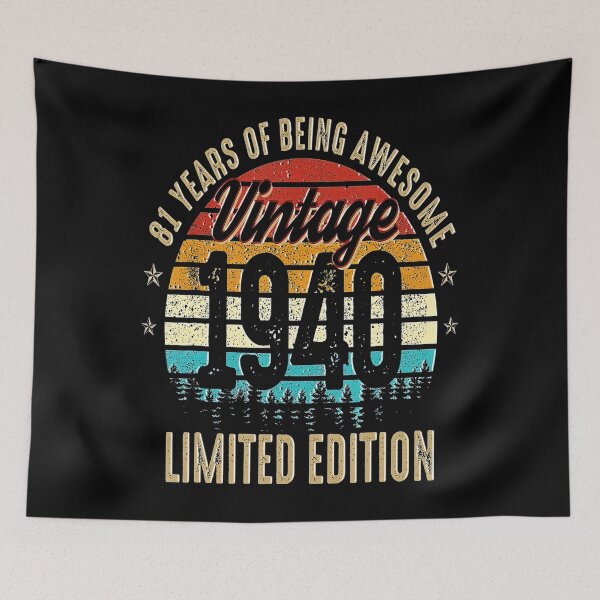 Item preview, 81 Year Old Vintage 1940 Limited Edition 81st Birthday Gifts designed and sold by BargerStore.