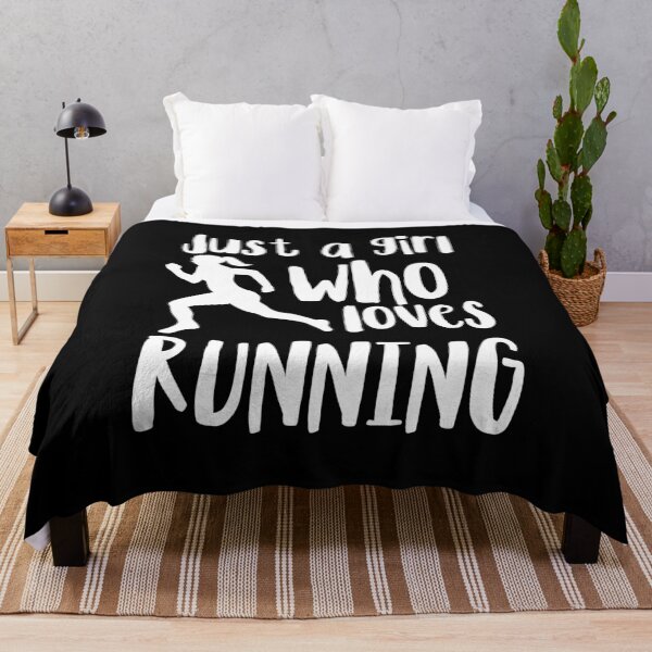 Item preview, Just a Girl Who Loves Running White designed and sold by HalpinDesign.